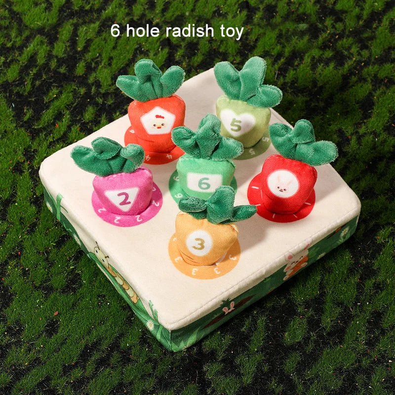 Baby Carrot Harvest Game Montessori Toy Pull Turnip Toddler Motor Skills Training Color Learning Educational Toys For Children