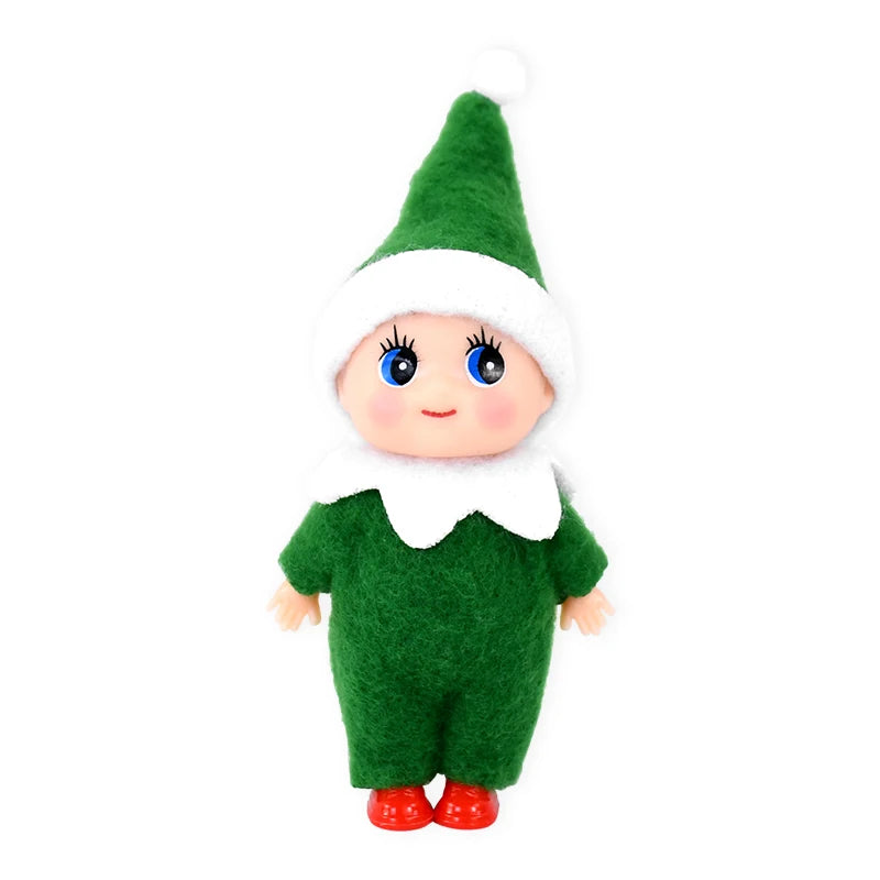 Christmas Baby Elf Dolls Mini Baby Pendants Merry Christmas Decor Gifts Festive Party Decoration Xmas Toys Gift For Kid Child
