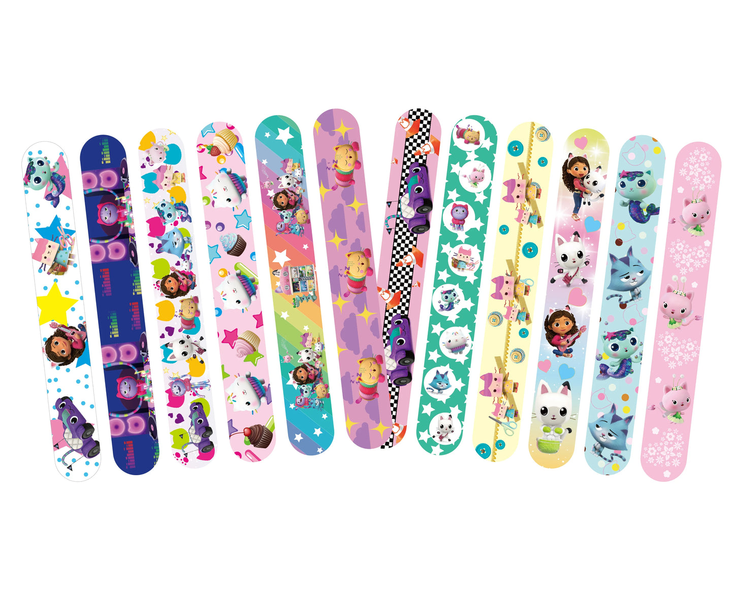 Gabby Dollhouse Slap Bracelets Cats Party Favors Birthday Party Gifts Baby Shower Decorations Snap Band for Kids Girls