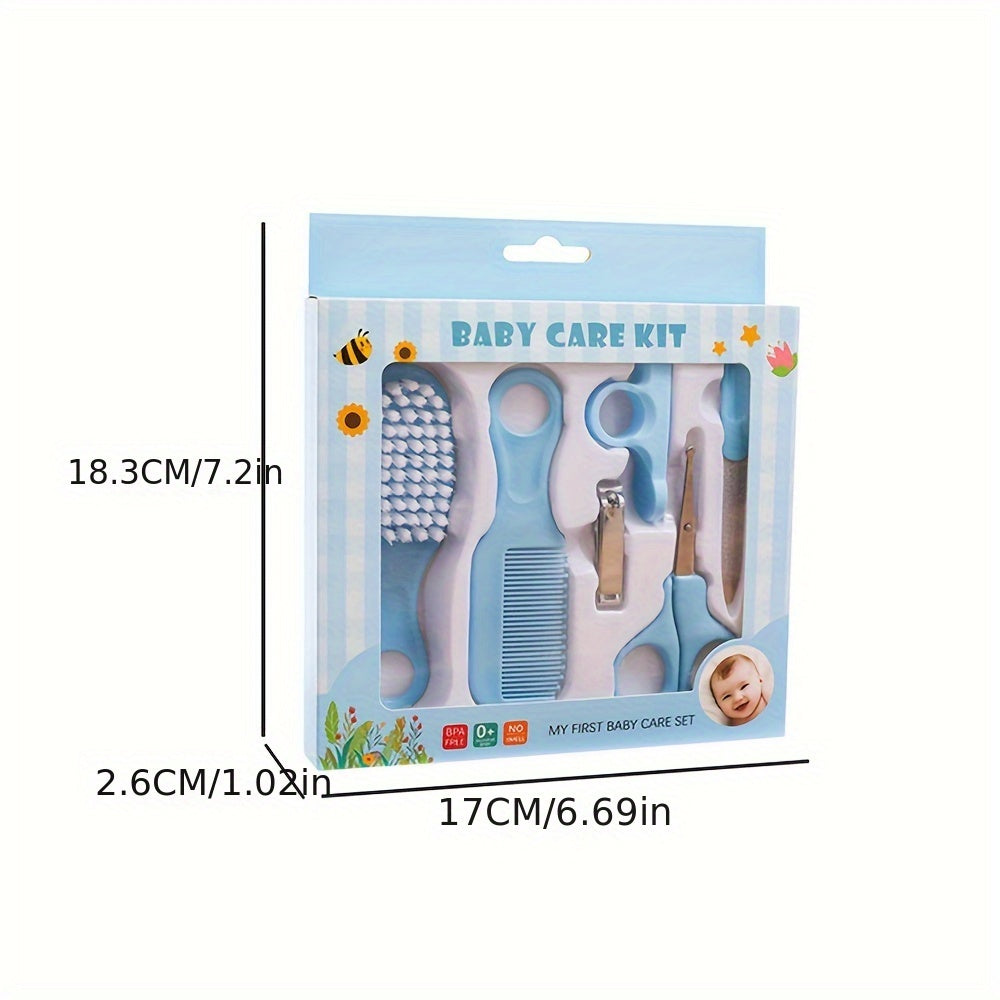 6pcs Comb and Brush Set, 3 Colors Baby Nail Clippers Kit, Baby Care Wash Set