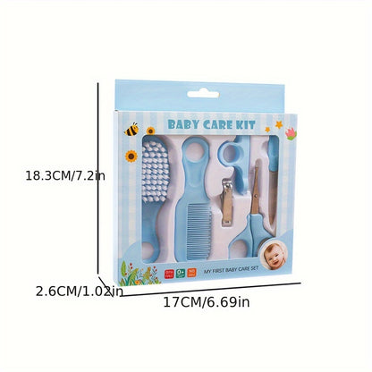 6pcs Comb and Brush Set, 3 Colors Baby Nail Clippers Kit, Baby Care Wash Set