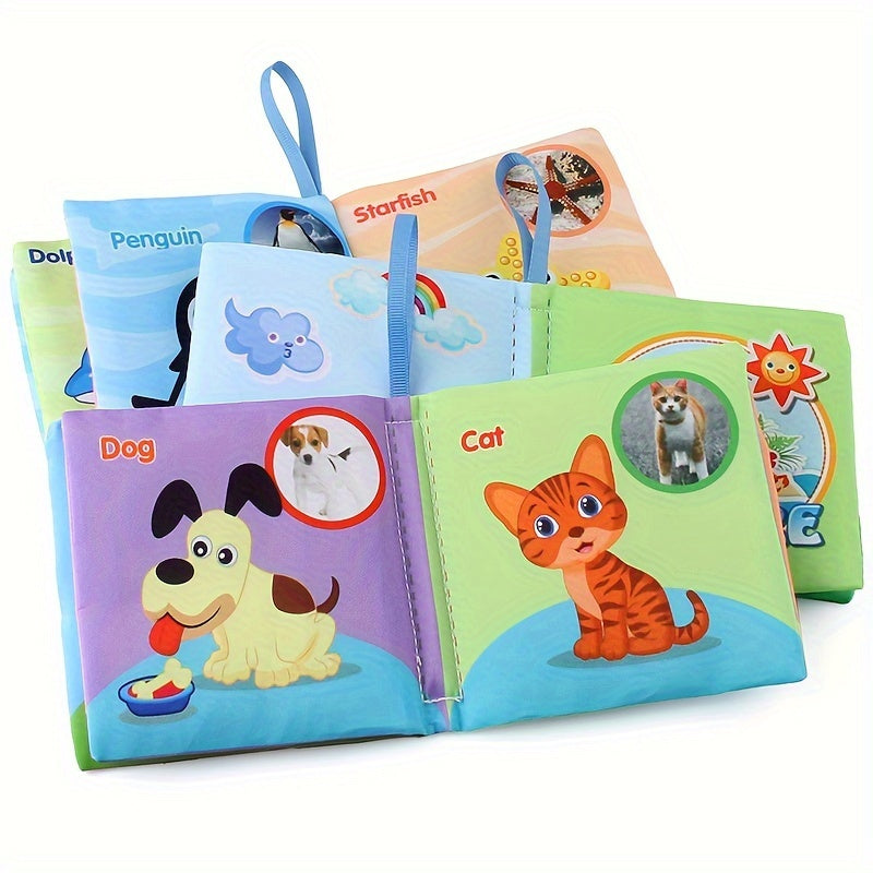 [Soft Baby Books] 8, 5 & 3 Soft Cloth Baby Book Sets | Cognitive Cloth Books, Tear-Resistant And Washable, Vivid Fruit, Animal And Ocean Themes, Early Education, Perfect Christmas Birthday Gifts