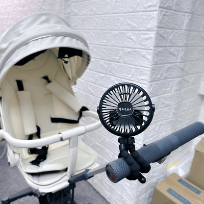 Baby Stroller Fan Hand Held Rechargeable USB Bladeless Small Folding Fans Mini Ventilator Silent Table Outdoor Cooler Neck Fan Desk Fan Christmas, Halloween, Thanksgiving Day Gift Easter Gift