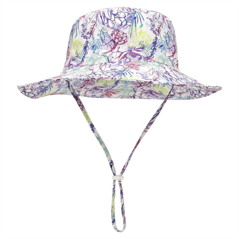 Summer Baby Sun Hats for Girls And Boys, Beach Bucket Hats for Ages 0-8.