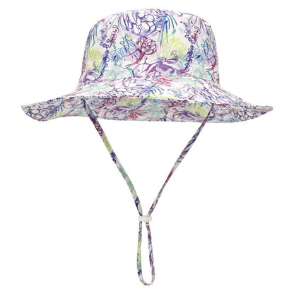 Summer Baby Sun Hats for Girls And Boys, Beach Bucket Hats for Ages 0-8.