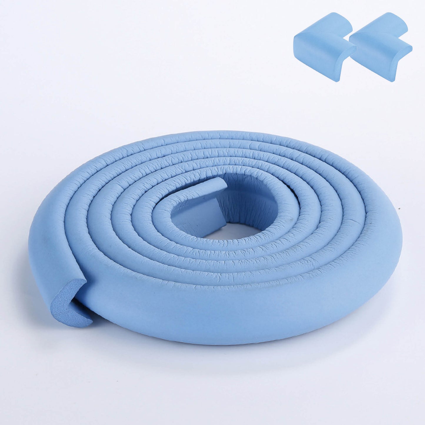 Proofing Edge And Corner Guard Protector Set, 6.5 Feet Edges & 2 Foam Corners, Furniture And Tables Child Baby Proof Bumpers , Pre-Taped Corner Cushions