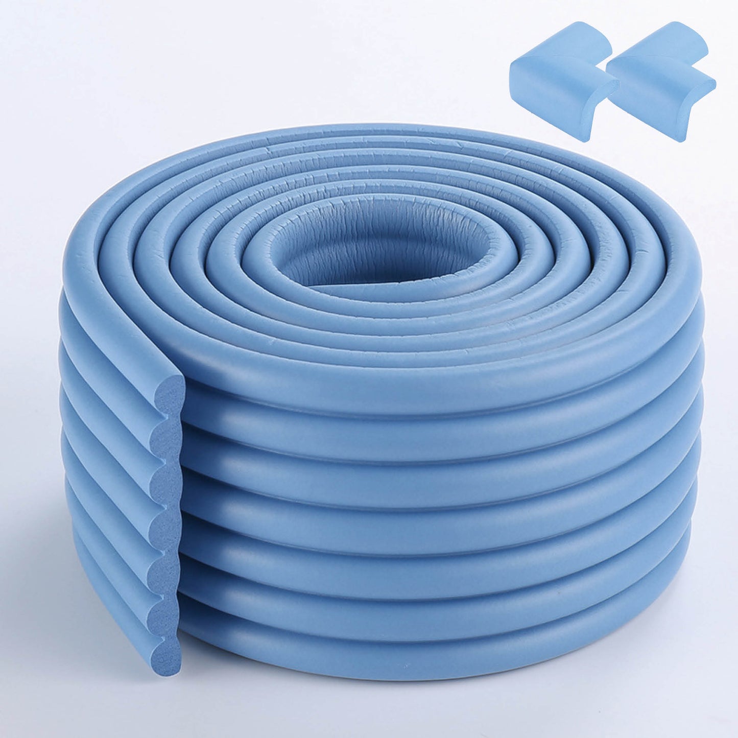 Proofing Edge And Corner Guard Protector Set, 6.5 Feet Edges & 2 Foam Corners, Furniture And Tables Child Baby Proof Bumpers , Pre-Taped Corner Cushions