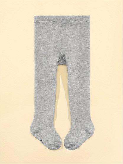 Infant's Solid Color Leggings, Versatile Pantyhose, Baby Girl's Clothing