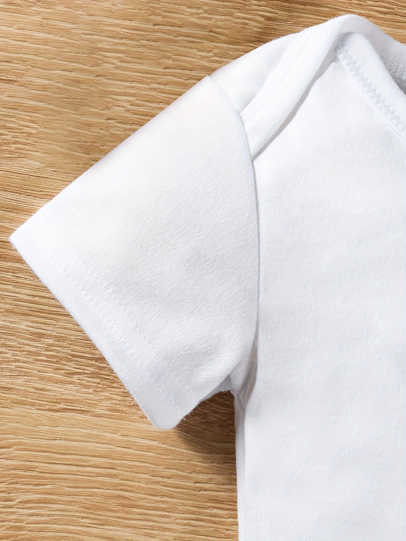 Infant Baby Boys "My Siblings Have Paws" Short Sleeve Onesie Clothes, Suitable For Indoor And Outdoor Wear