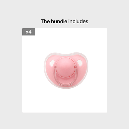 2 Options Matte Surface Baby Pacifier with Cover, Thumb & Cherry Round Shape Soother Pacifiers for Boy and Girl, Christmas Thanksgiving Day Gift