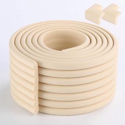 Proofing Edge And Corner Guard Protector Set, 6.5 Feet Edges & 2 Foam Corners, Furniture And Tables Child Baby Proof Bumpers , Pre-Taped Corner Cushions