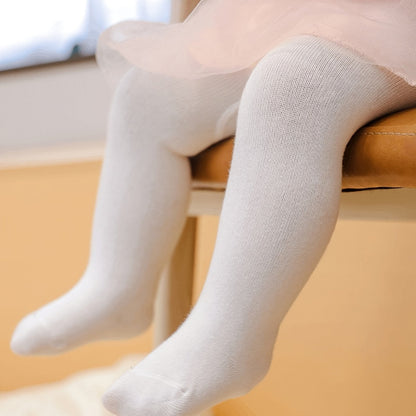 Infant's Solid Color Leggings, Versatile Pantyhose, Baby Girl's Clothing