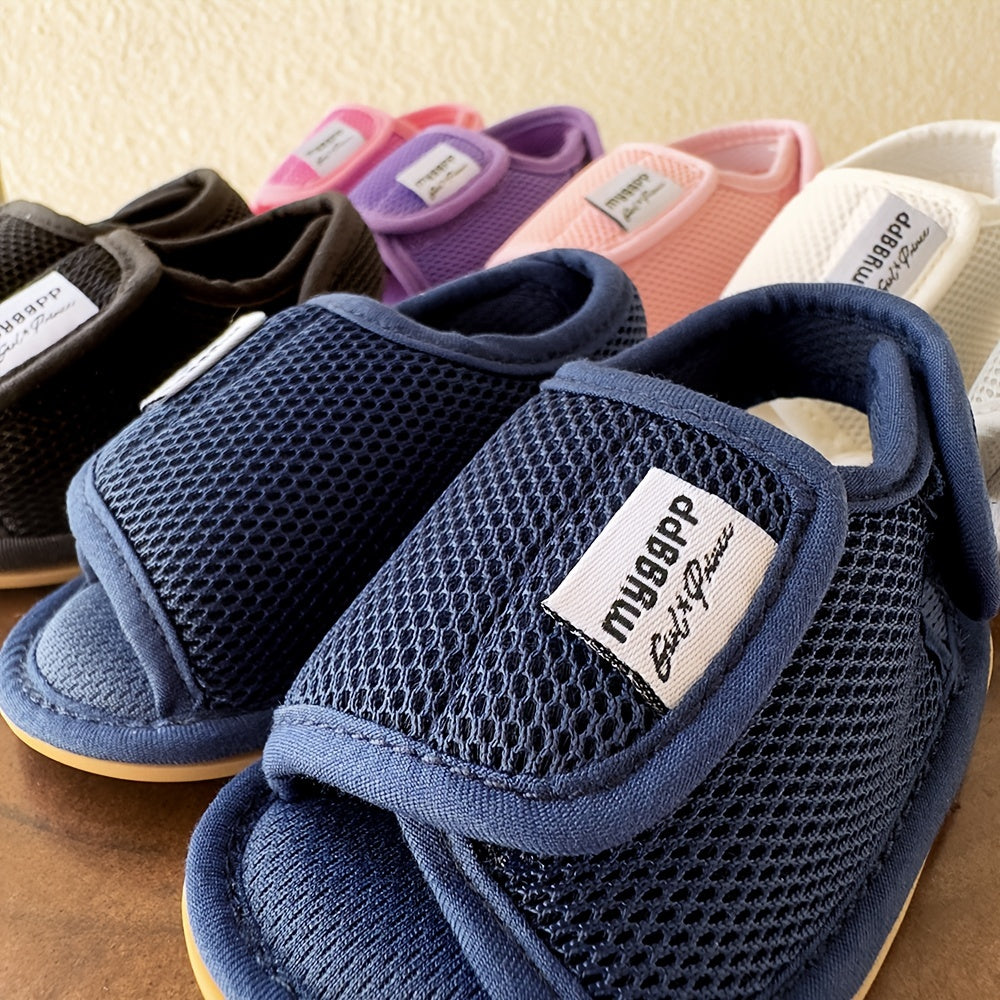 Baby Girls Boys Mesh Breathable Sandals New Soft Crib Shoes First Walker Shoes Beach Shoes For Newborn Infant, Spring And Summer