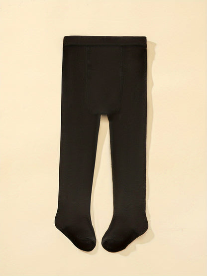 Infant's Solid Color Leggings, Versatile Pantyhose, Baby Girl's Clothing