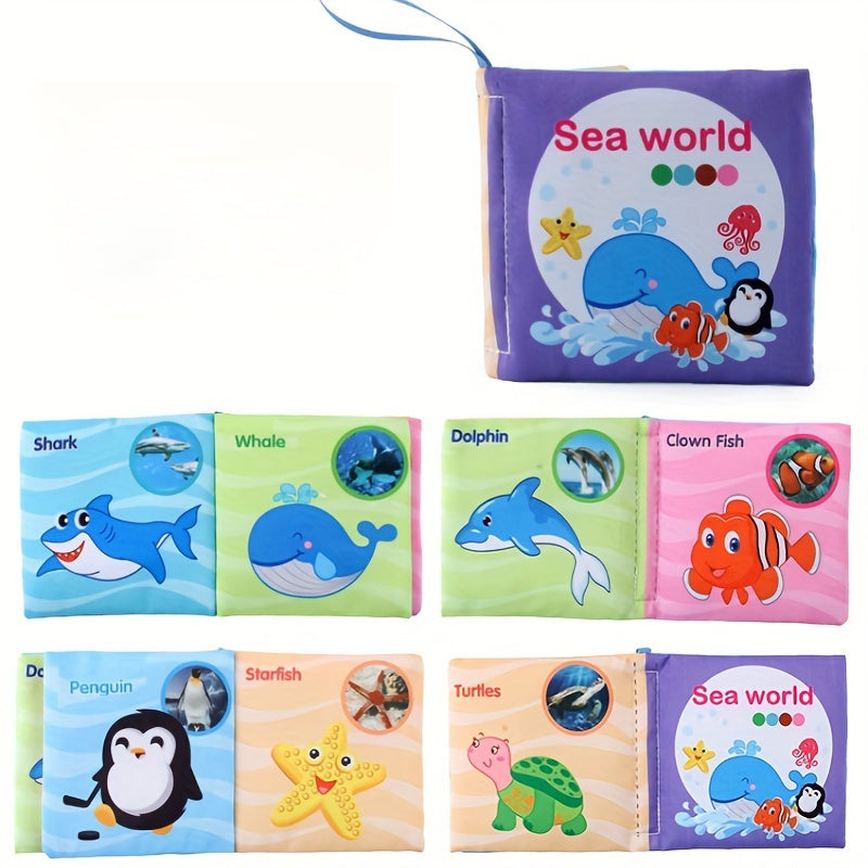 [Soft Baby Books] 8, 5 & 3 Soft Cloth Baby Book Sets | Cognitive Cloth Books, Tear-Resistant And Washable, Vivid Fruit, Animal And Ocean Themes, Early Education, Perfect Christmas Birthday Gifts