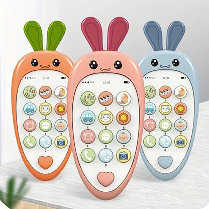 Baby Phone Toys Bilingual Telephone Teether Music Voice Toy Early Educational Learning Machine Electronic Children Gift Baby Toy Christmas/Halloween/Thanksgiving Day Christmas Halloween Thanksgiving Gifts