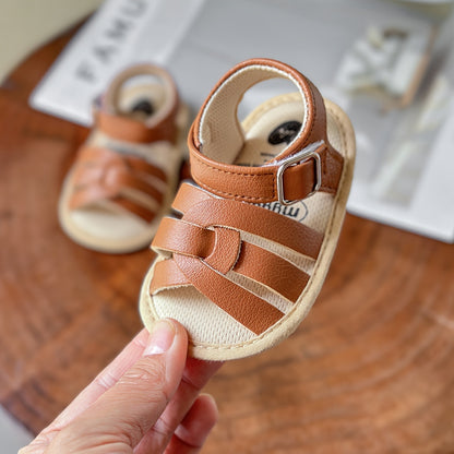 Newborn Baby Girls Geometric Patterned Corduroy Crib Shoes with Breathable TPR Sole, Hook-and-Loop Fastener and Spike Embellishment for All-Season Wear