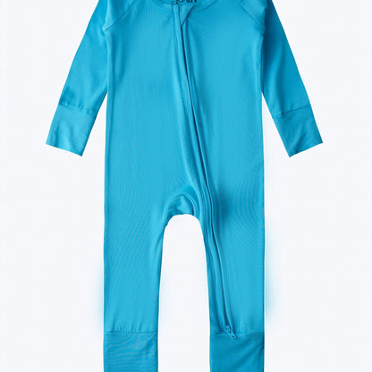 Long Sleeve Baby Girls Cotton Blend Crew Neck Casual Romper Jumpsuit - Soft Slight Stretch Fabric, Bamboo Fiber Lining, Machine Washable, Perfect for Spring and Fall - Cute and Cozy Knit Fabric Design