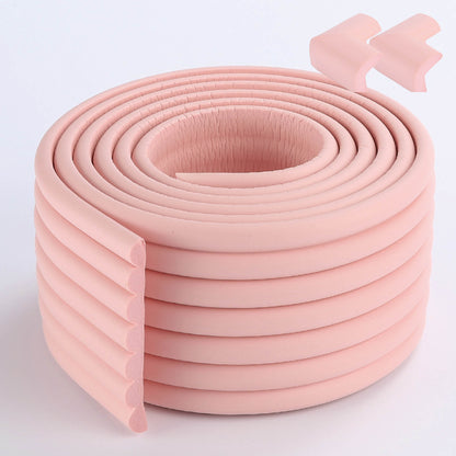 Proofing Edge And Corner Guard Protector Set, 6.5 Feet Edges & 2 Foam Corners, Furniture And Tables Child Baby Proof Bumpers , Pre-Taped Corner Cushions