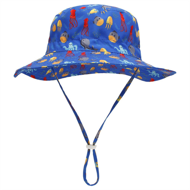 Summer Baby Sun Hats for Girls And Boys, Beach Bucket Hats for Ages 0-8.