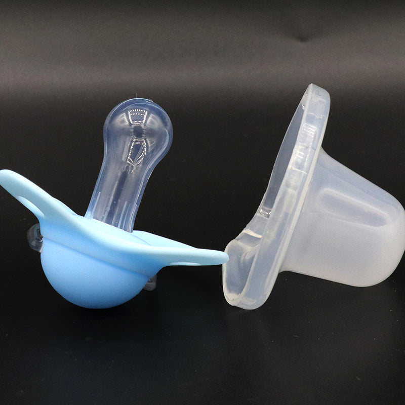 2 Options Matte Surface Baby Pacifier with Cover, Thumb & Cherry Round Shape Soother Pacifiers for Boy and Girl, Christmas Thanksgiving Day Gift