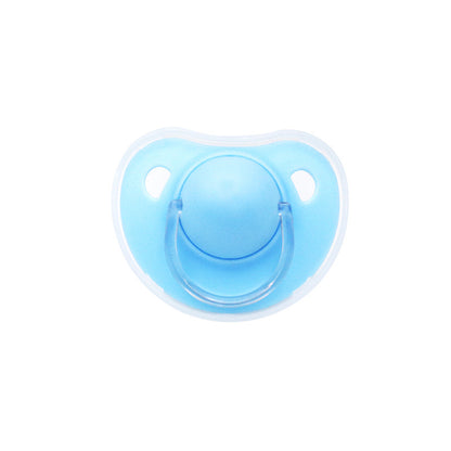 2 Options Matte Surface Baby Pacifier with Cover, Thumb & Cherry Round Shape Soother Pacifiers for Boy and Girl, Christmas Thanksgiving Day Gift