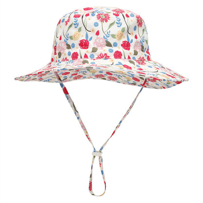 Summer Baby Sun Hats for Girls And Boys, Beach Bucket Hats for Ages 0-8.