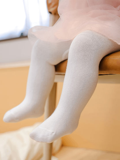 Infant's Solid Color Leggings, Versatile Pantyhose, Baby Girl's Clothing