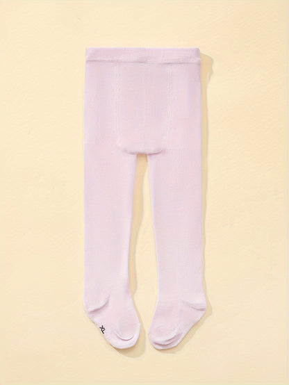 Infant's Solid Color Leggings, Versatile Pantyhose, Baby Girl's Clothing