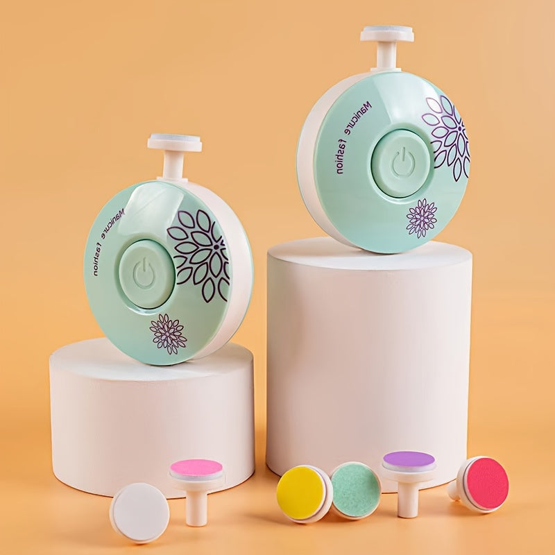 1 (3pcs-like) Baby Electric Nail Trimmer & Polisher Kit - -like Operation (Battery-Free), for, & - Gentle Painless Manicure System with Clipper/Scissors-like Tool - -Friendly Nail Care