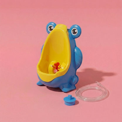 Kids Frog-Shaped Wall-Mounted Toilet Training Urinal