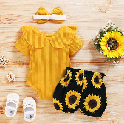 Short Sleeve Baby Girl Outfit