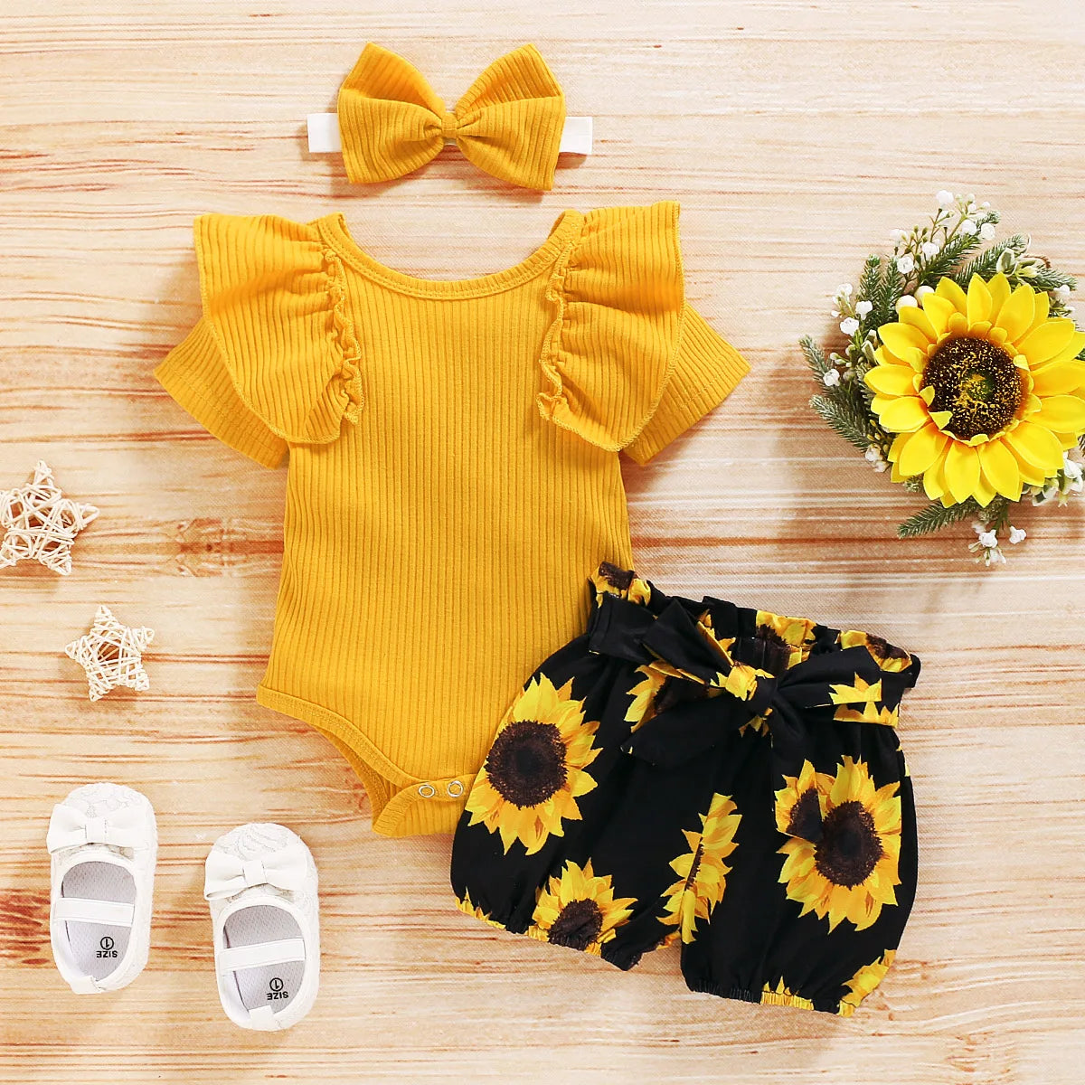 Short Sleeve Baby Girl Outfit