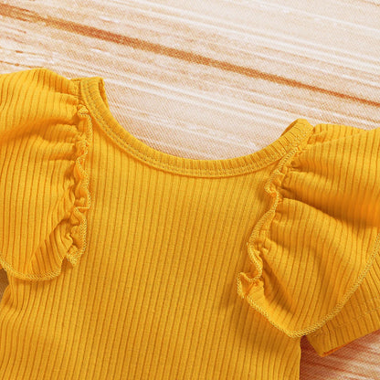 Short Sleeve Baby Girl Outfit