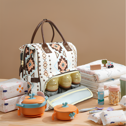 Portable Insulated Diaper Organizer Bag