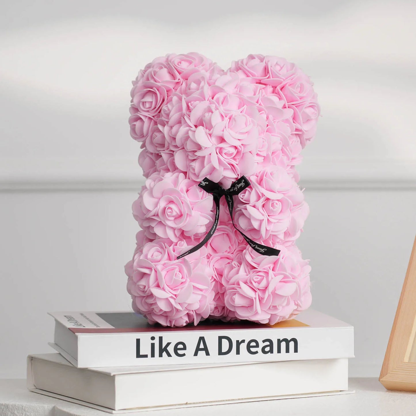 1PC Artificial Flower Eternal Rose Teddy Bear Mother's Day Birthday Valentine's Day Anniversary Gift Home Decoration