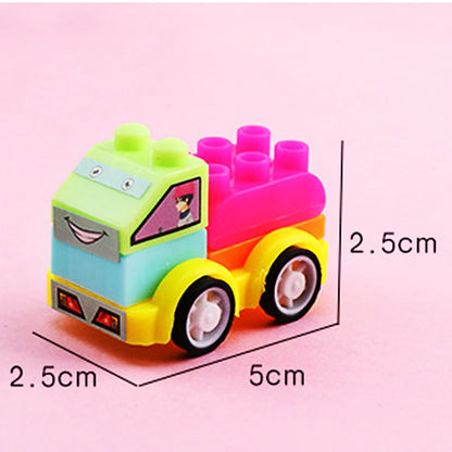 24Pcs DIY Puzzle Building Block Cars Toys Construction Vehicle Kids Baby Shower Birthday Party Gifts Pinata Party Favors Bag