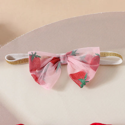 Strawberry Baby Romper Set