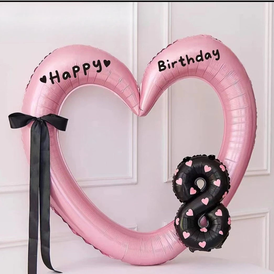Hollow Out Love Heart Balloon Birthday Party Decoration Cute Love Ballons Baby Shower Wedding Party Gifts Party Balloon Ornament