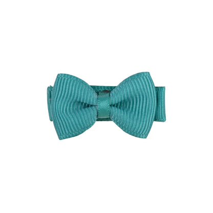 1.2 Inches Solid Colors Mini Hair Bows With Clip For Kids Girls Hairgrips Ribbon Covered Safety Bows Headwear Hair Accessories