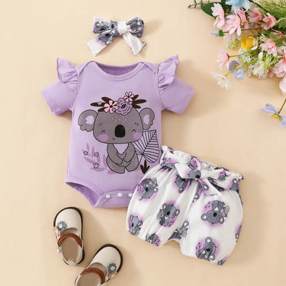 Baby Girl Animal Print Outfit