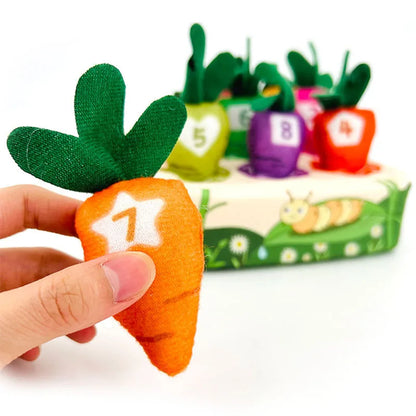Baby Carrot Harvest Game Montessori Toy Pull Turnip Toddler Motor Skills Training Color Learning Educational Toys For Children
