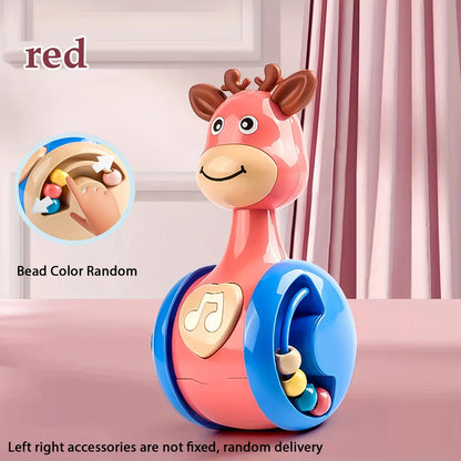 Fawn Sliding Tumbler Toy Rattle Baby Educational Early Education Gift Toy for Baby