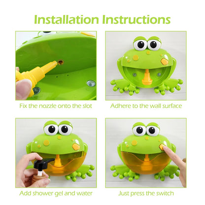 1pcs Kids Green Frog/Red Crab Spit Bubble Machine Baby Bath Toys Kids Bathtub Water Play with Music,Surprise Gift for Boys Girls