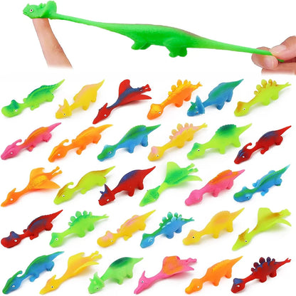 5-20Pcs Colorful Finger Catapult Dinosaur Games Kids Birthday Baby Shower Party Favor Giveaway Christmas Carnival Party Gift