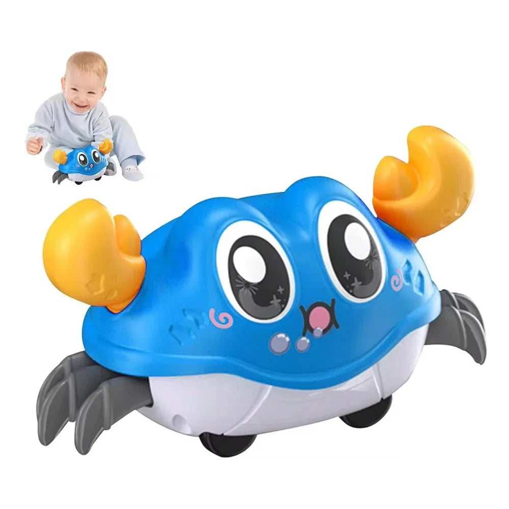 Children's Fun Double Return Force Left and Right Shake Simulation Crab Toy Baby Running Bubble Simulation Crab Crab Crawling