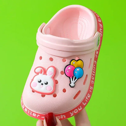 Summer Children Garden Slippers Shoes Boys&Girls Beach Sandal Kids Lightweight Breathable Cute Cartoon Slip Baby Slippers