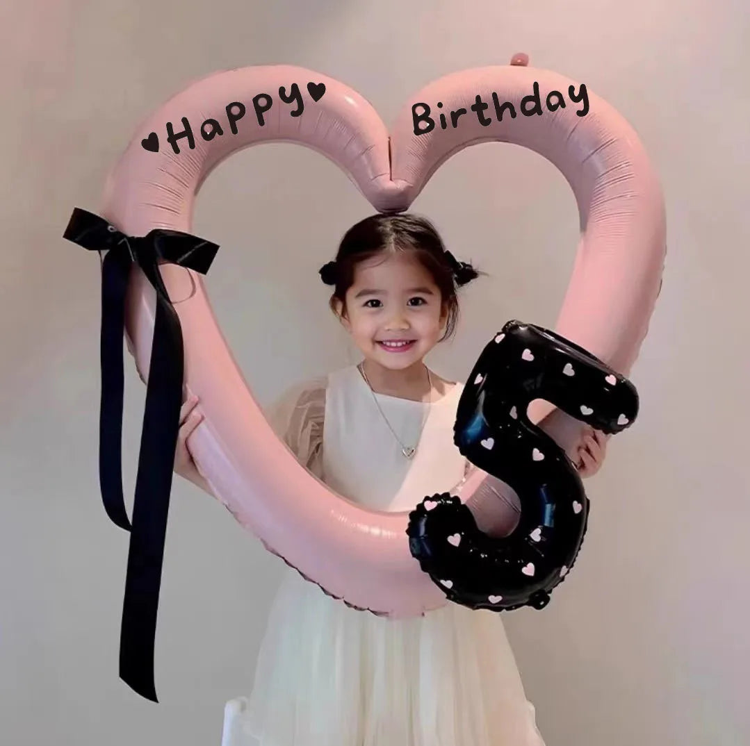Hollow Out Love Heart Balloon Birthday Party Decoration Cute Love Ballons Baby Shower Wedding Party Gifts Party Balloon Ornament