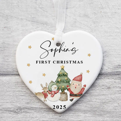 Baby Girl First Christmas Ornament Personalized Baby Christmas Ornament First Xmas Keepsake Gift Photography Accessories