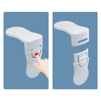 Baby Lock Drawer Safety Lock Anti-clamp Hand Cabinet White Drawer Lock Refrigerator Lock Child Protection Multi-function Lock